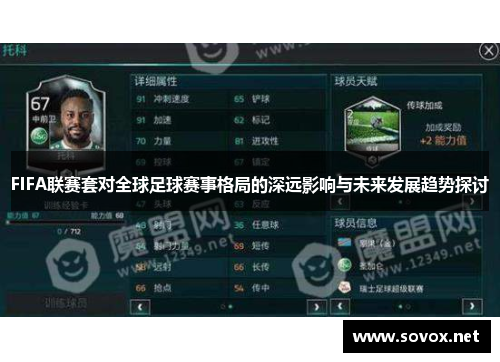 FIFA联赛套对全球足球赛事格局的深远影响与未来发展趋势探讨