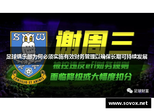 足球俱乐部为何必须实施有效财务管理以确保长期可持续发展